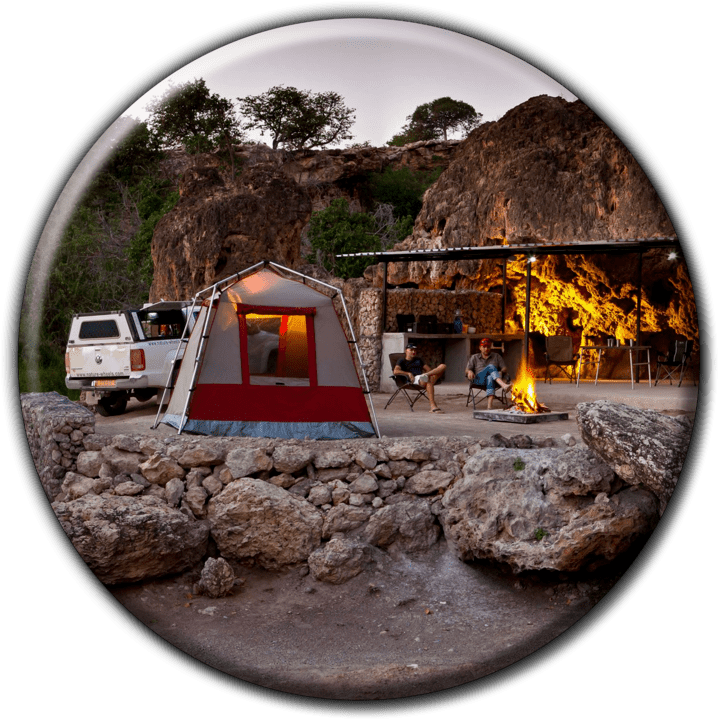 Ongongo Waterfall Campsite - Camping and Caravanning Accommodation in Sesfontein, Namibia